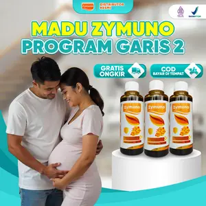 MADU ZYMUNO GARIS 2 PAKET 3 BOTOL - Madu Herbal Alami Original [BPOM & HALAL] Bahan Honey Syrup Jelly