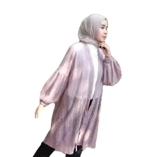 KARDIGAN BURKAT PANJANG QUTFIT terbaru