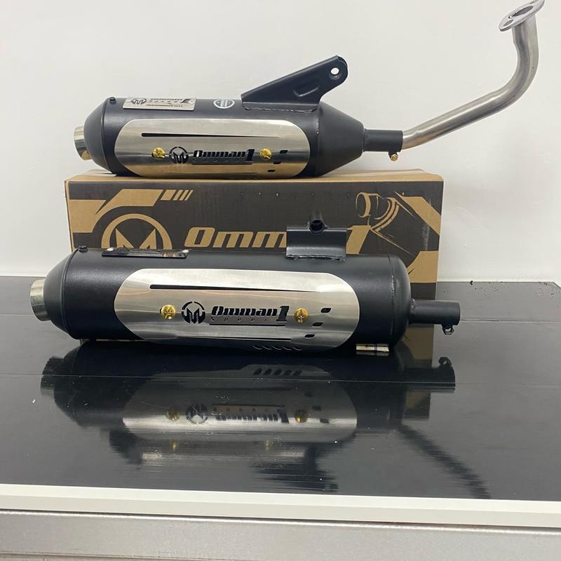 Knalpot Tsugigi Full Set Stainles Stell dengan Saringan Setengah dan Tameng untuk Motor Mio, Scoopy, PCX, Aerox, dan Nmax - Tempat 2