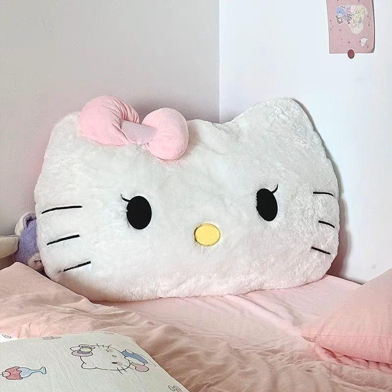 Gối Hello Kitty Hoạt Hình Nimiso Thú Nhồi Bông Thắt Nơ Màu Hồng Mềm Mại Và Dễ Thương Đệm Gối Mèo Kitty