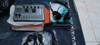 Product Review of Bonkyo F999 sound card + Headphone Berkabel dengan pemantauan peralatan audio set lengkap mikrofon sound card TIKTOK bernyanyi ponsel mixer khusus rekaman lagu K profesional[COD] from a**C 0