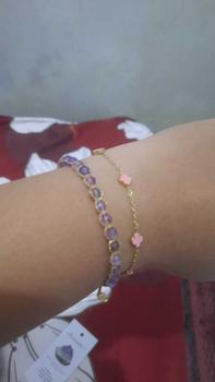 Product Review of Angel Clover Bracelet In Pink & Black Anti Karat Stainless Gelang | evyjewels x crushonyou from i**n 0