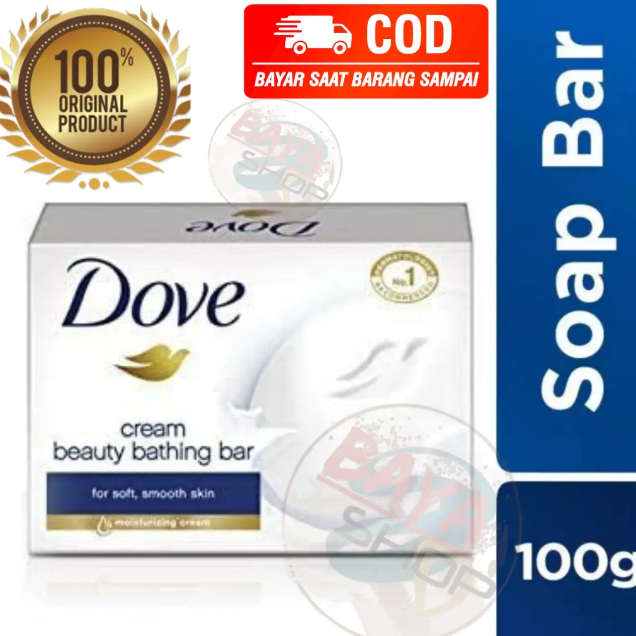 Sabun Dove Mandi Batang - 100gr - Original