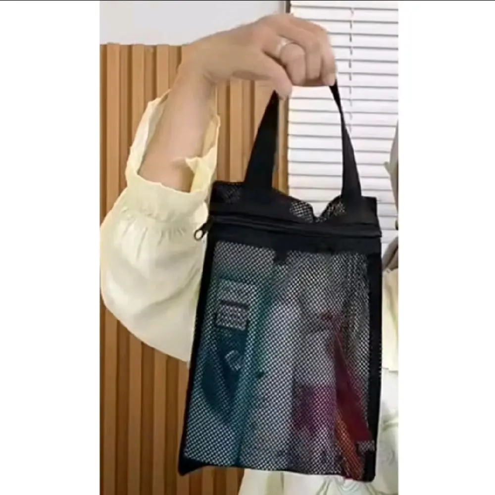 Tas Jaring Tempat Bedak Bayi Mutifungsi - Tempat Peralatan Kosmetik Tote bag mini Tempat Penyimpanan Travel Organizer
