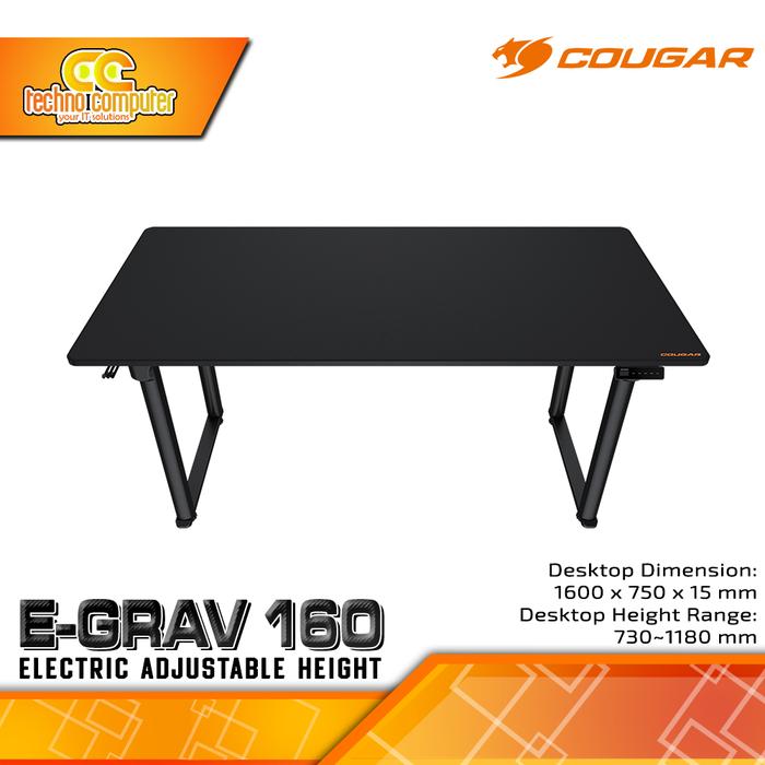 Gambar MEJA GAMING COUGAR E-GRAV 160 GAMING DESK With Electric Adjustable Height dari Techno Computer Bali Kota Denpasar Tokopedia