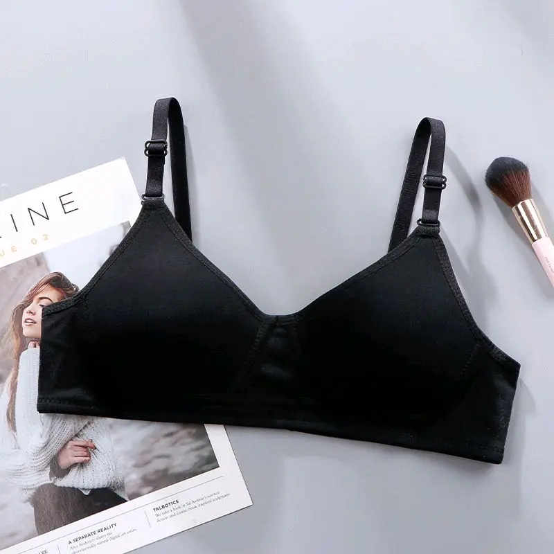 PROMO HEMAT 3 Pcs BRA BH Wanita tanpa kawat cantik Cup A/B kait 2  Pakaian dalam wanita size 34-42 0