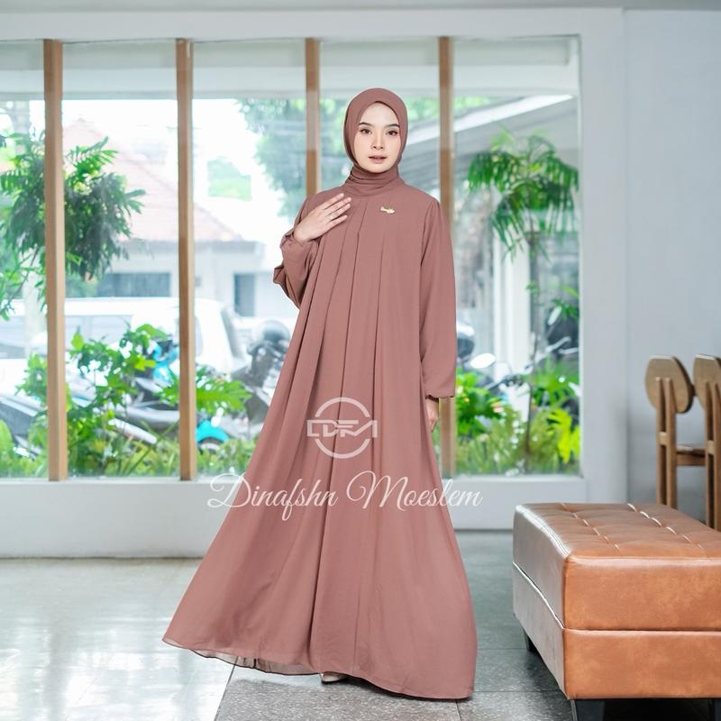 DFM - Jasmine Set Gamis Abaya Wanita Terbaru - Ceruty 5