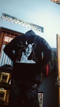 Product Review of MRJN - Black Hoodie Women  basic  sweater Fleece from R**🫰 0