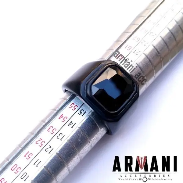 Cincin Batu Hitam Onyx Titanium 2
