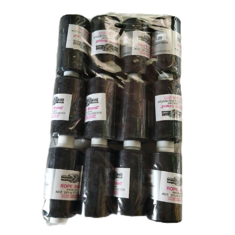 1 Lusin (12 pcs) Benang Jahit cap tambang rope brand 500 yard 0