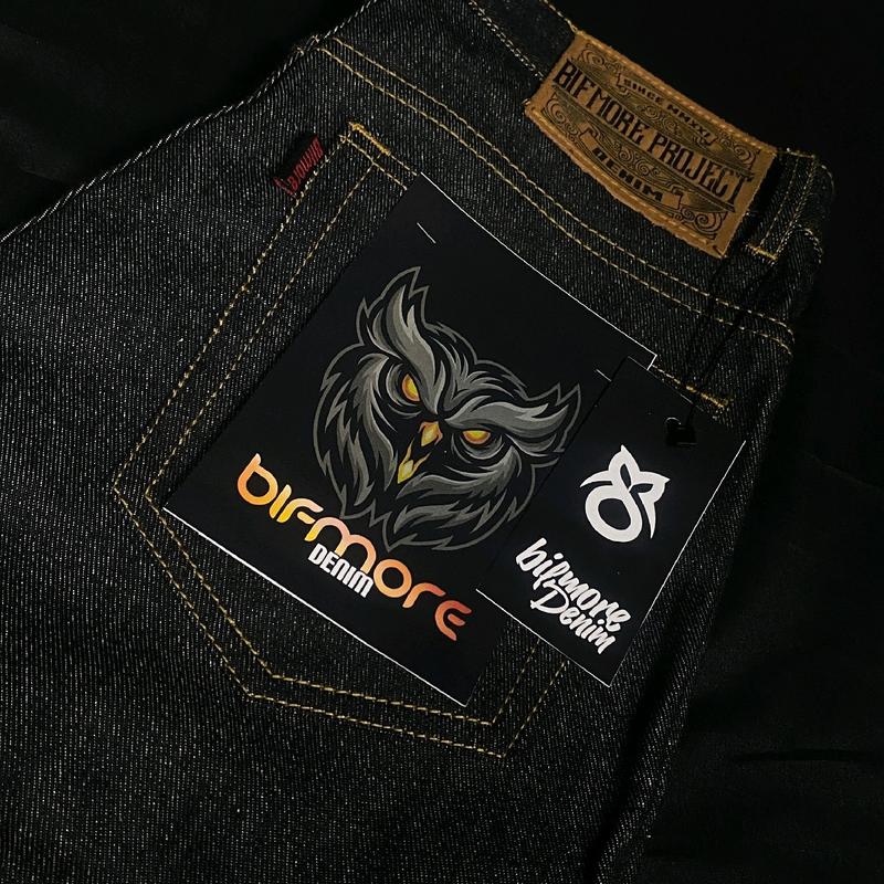 celana jeans denim selvedge bifmore denim Panjang Pria Dewasa   Hitam Slim Straight Fit 1