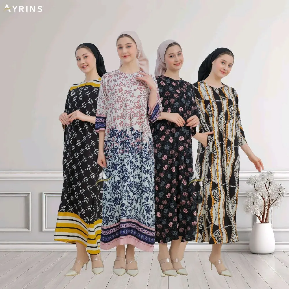 AYRINS - Daster Wanita Terbaru Daster Wanita Kekinian - Daster Rayon Wanita Premium Bahan Rayon Viscose Bumil Motif