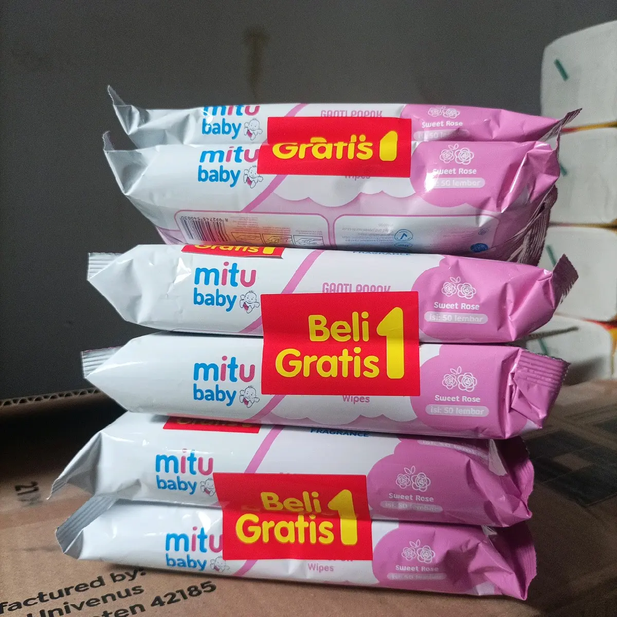 tisu basah mitu 6 isi pcs