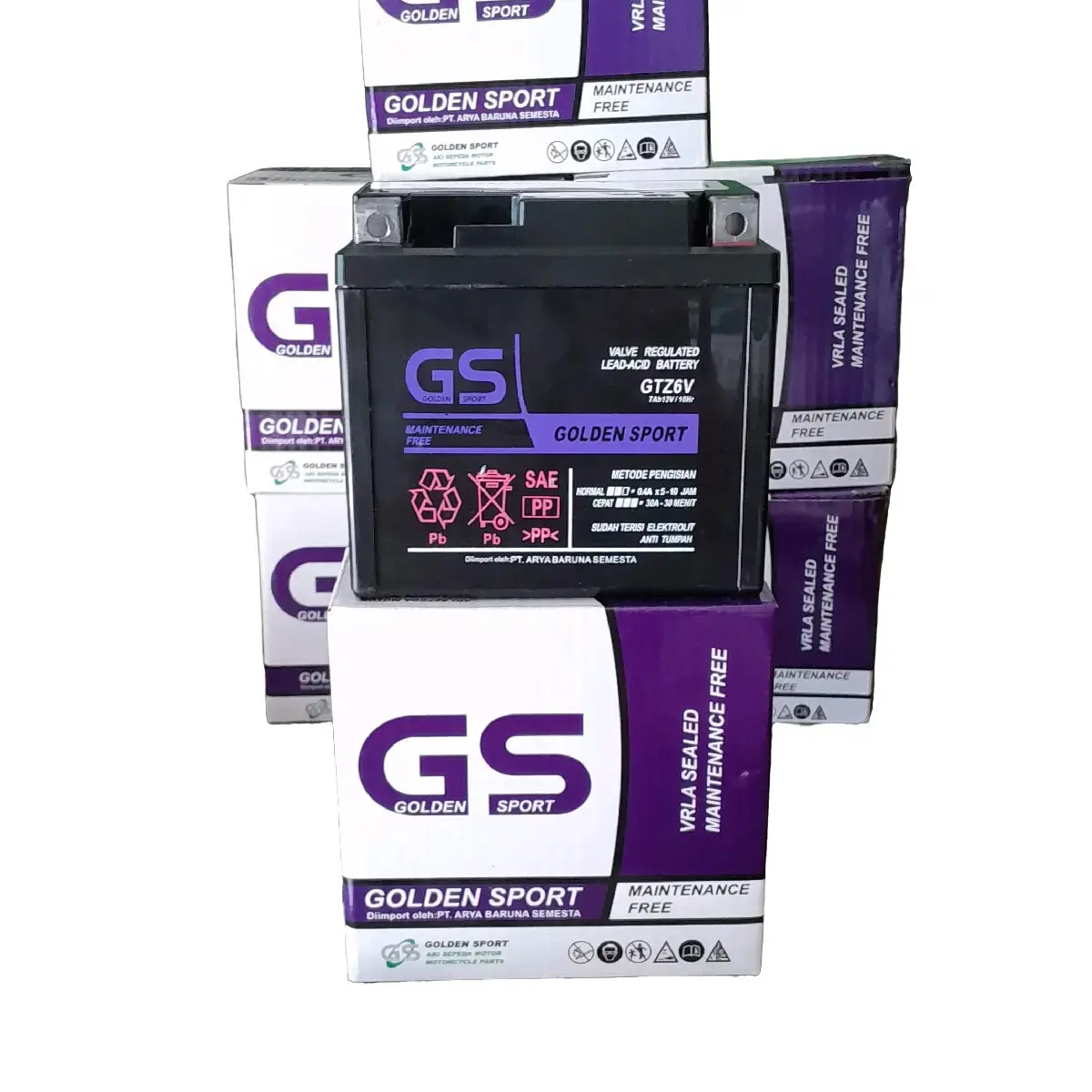 GS GTZ6V 12V 7AH MF Aki motor vario 125 150 160 aerox Nmax 155 new vixion new lexi pcx satria Fu Kendaraan Sonic Motorcycle