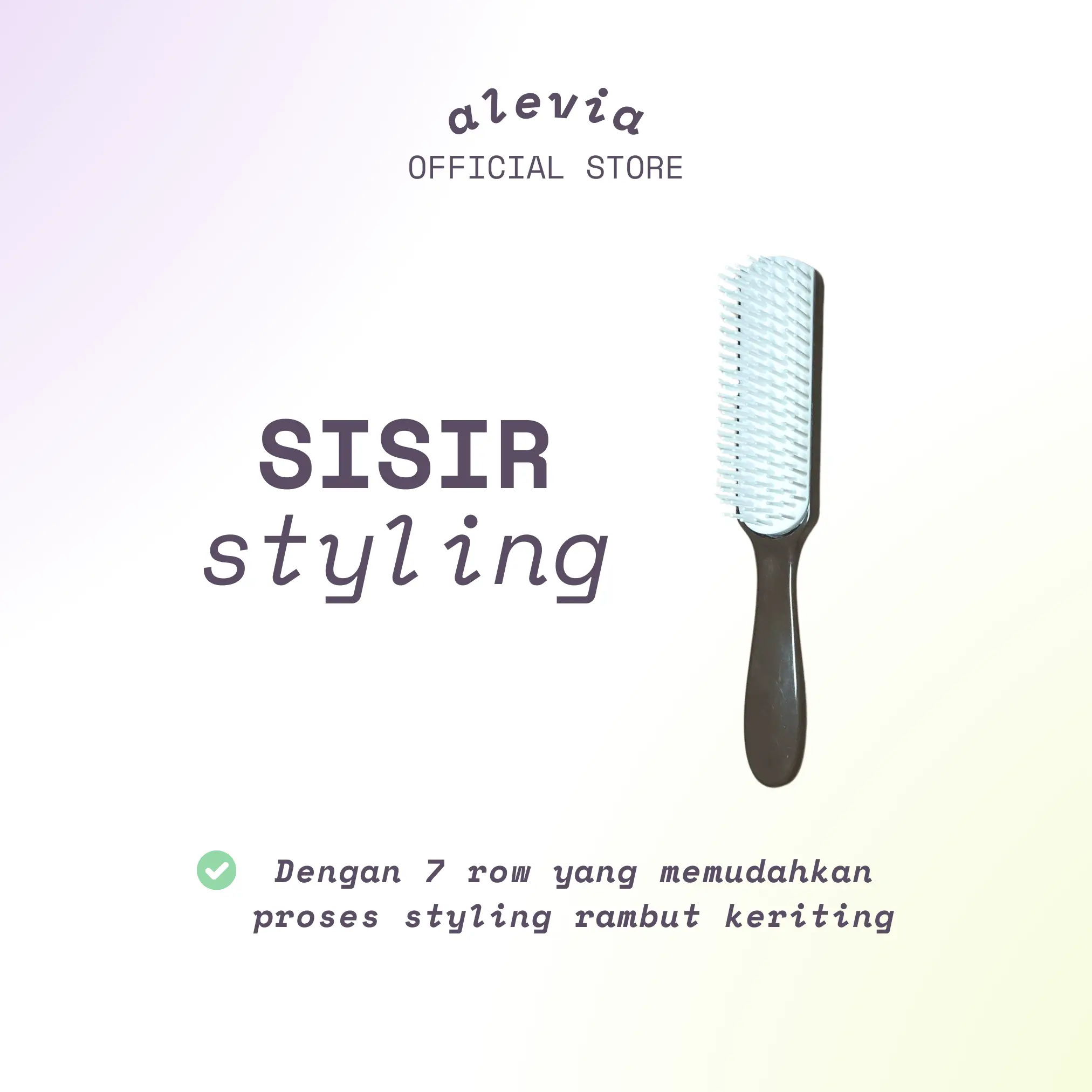 ALEVIA Styling Brush for Curly Hair Sisir Styling Rambut Keriting