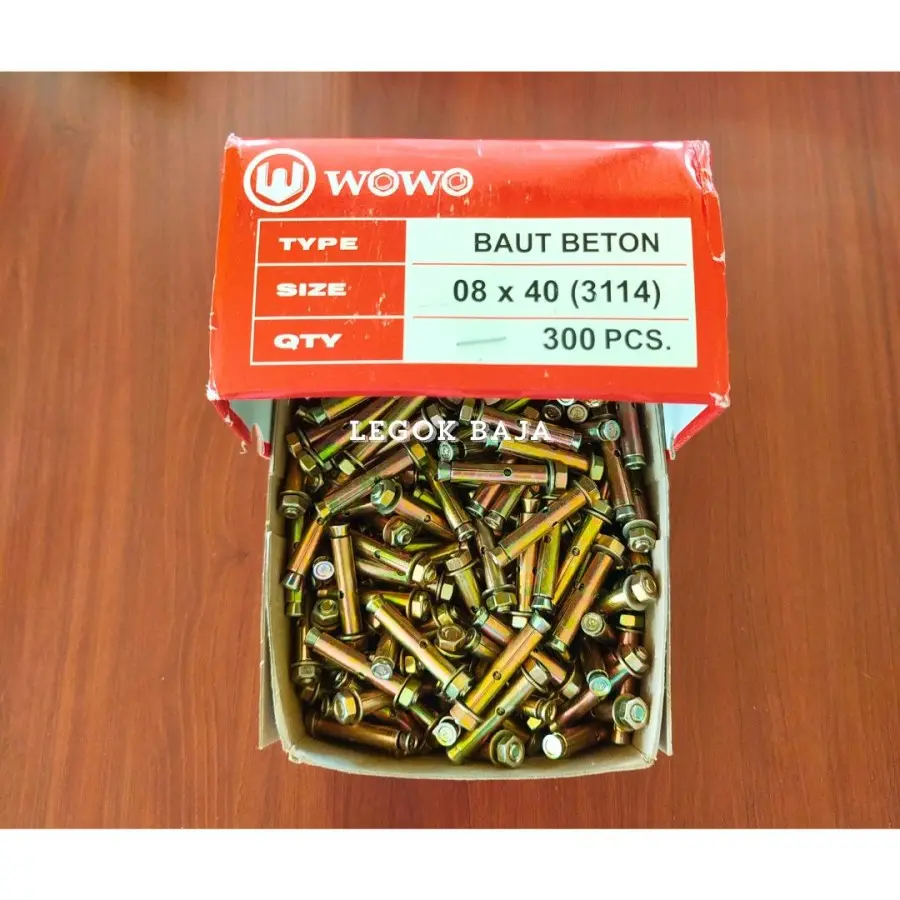 Dynabolt WOWO 8x40 Baut Beton Kuat Tajam Eceran 3114