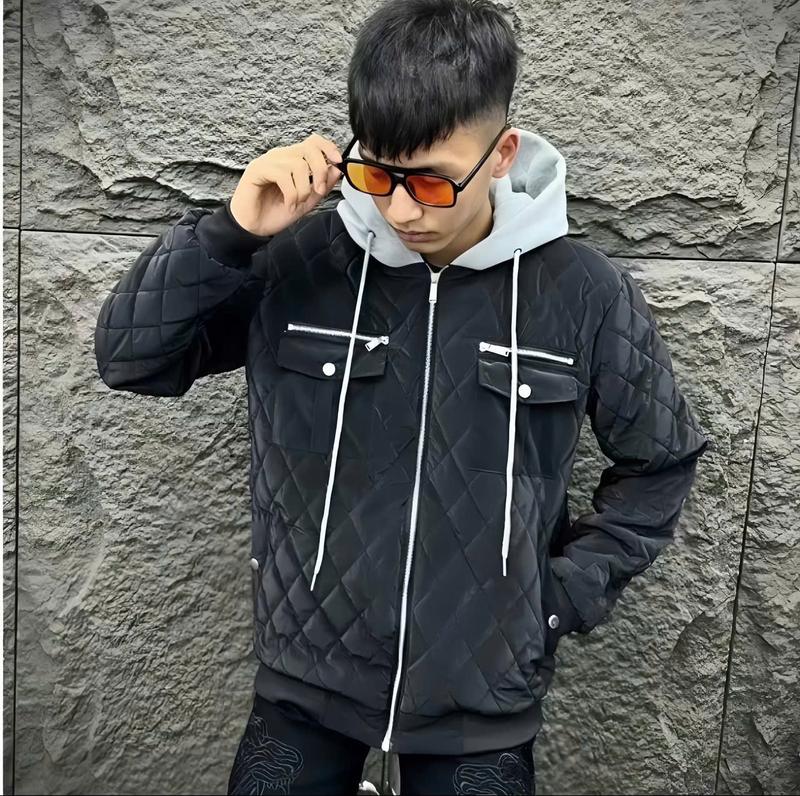 Áo Khoác Phao Trần Trám DQ Phối Mũ 2 Lớp Cực Đẹp Chất Ấm Dành Cho Nam Nữ Siêu Hot Trend 2026