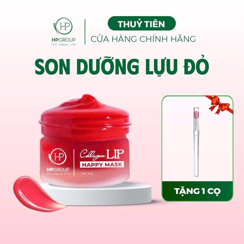  Ủ Môi COLAGEN LIP HAPPY MASK HP GROUP 10G   tặng cọ môi  