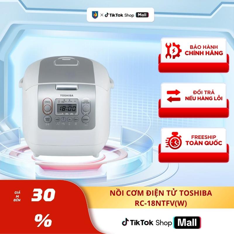 Nồi Cơm Điện Tử Toshiba RC-18NTFV(W) - 1.8 Lít