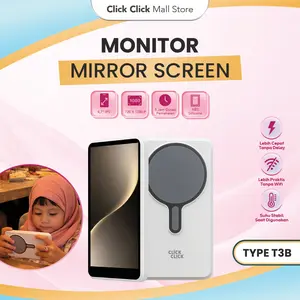 Monitor Anak CLICK CLICK T3B Layar Mirroring HP MagSafe Wireless – Alat Kontrol Tontonan Anak iPhone Android Screen Magnetic Holder HD