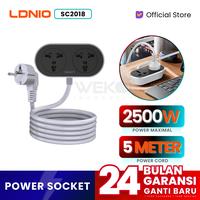 Gambar LDNIO SC2018 Stop Kontak Power Strip 2 Socket Universal Extension Cord 2500W Maximal Power - 5 Meter dari WEKOI Indonesia Kota Tangerang 1 Tokopedia