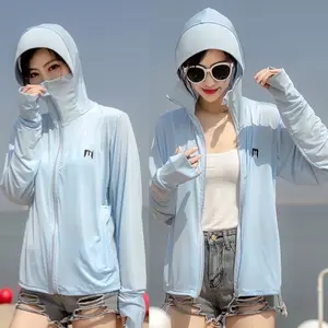 Jaket matahari IMPORT Logo Kelinci / Hoodie Pelindung UV Anti Air Anti Matahari   / Jaket Parasut / Jacket Anti Panas / Jaket anti Panas / Jeket Wanita / Jeket Cewek / JaKET UV PROTECTION / jaket parasIt wanita / jaket olahraga wanita SH AO01