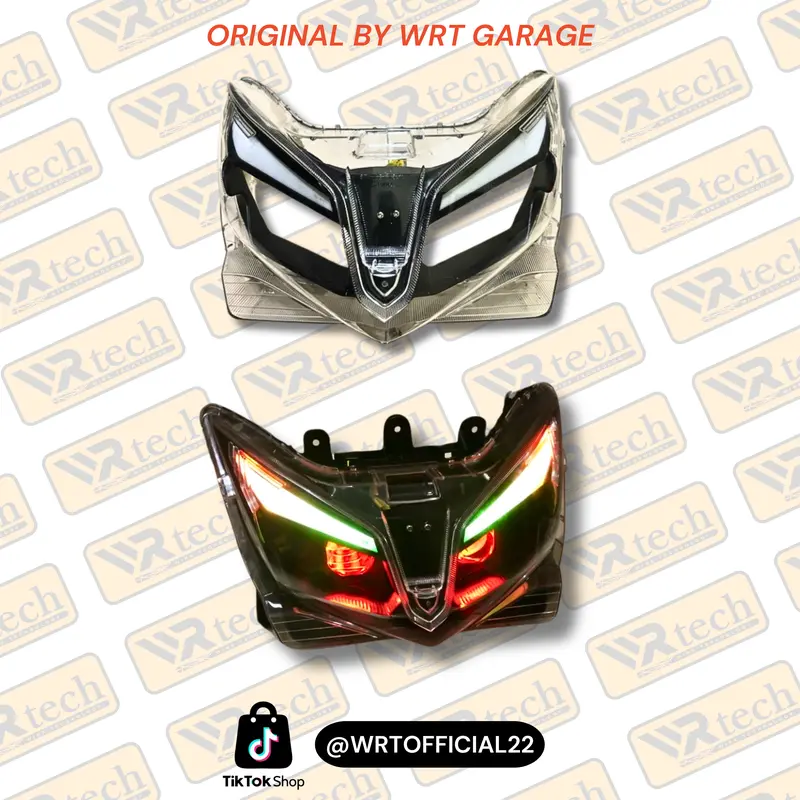 Frame Lampu alis custom model lazy vario 125 KZR Motorcycle Akrilik 4