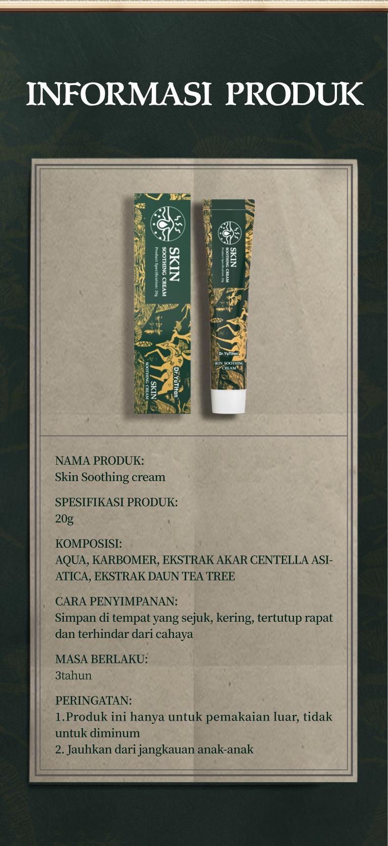 Dr.YuTitan Blood pressure Skin Soothing Cream Blood pressure increases Dizziness headache Heart rate and tinnitus Massage cream