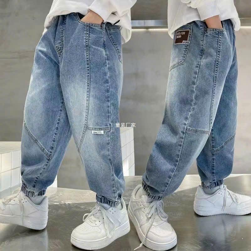 [8808] Quần Jeans Bam Bơ Chun Gấu Bé Trai 14-63kg Thời Trang Cao Cấp Phong Cách Casual Cho Bé Trai
