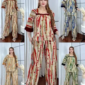 Fuji One Set Celana Piyama Pjamas Baju Tidur Wanita Motif Salur  - Setelan Celana dan Atasan dengan Desain Unik dan Nyaman
