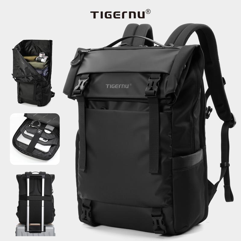 Ba lô du lịch có tổ chức, Tigernu, Dành cho nam và nữ, Thiết kế độc đáo, Dung lượng lớn (28L 38L), Túi đeo vai, Chất liệu TPU chống thấm nước, Đóng từ tính, T B91025