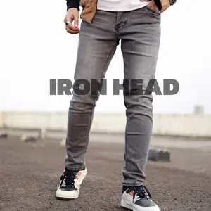 Iron Head Celana Jeans Pria The Ultimate Series Ash Grey Slimfit Jeans Stretch