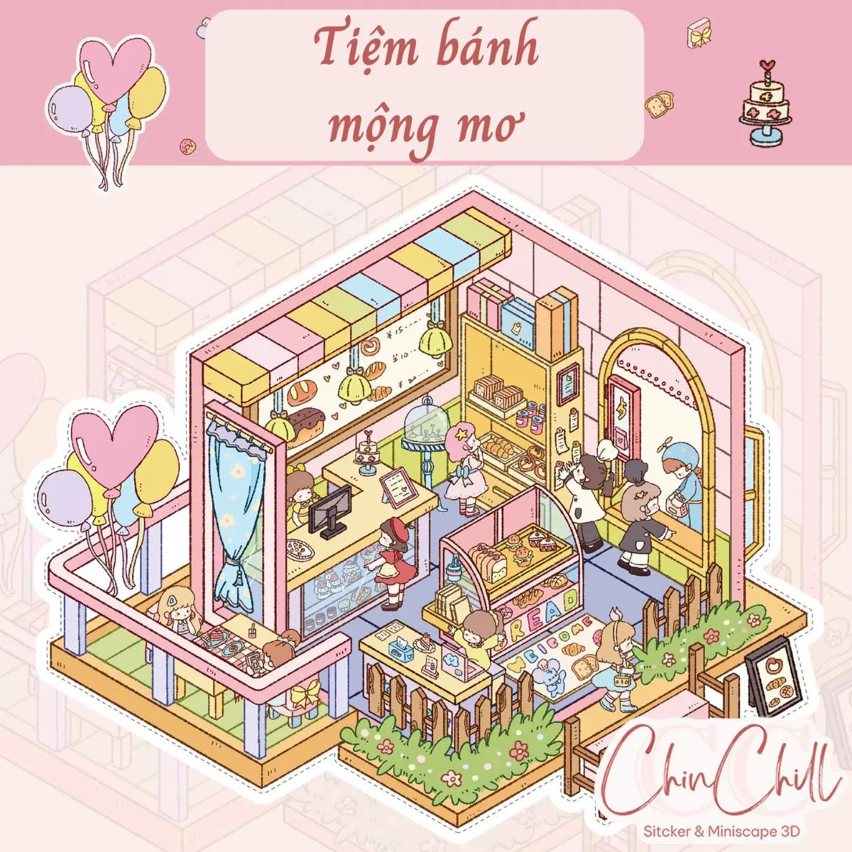 Tổng hợp size nhỡ mới, sticker 3D miniscape, sắp xếp trang trí đồ vật, nội thất