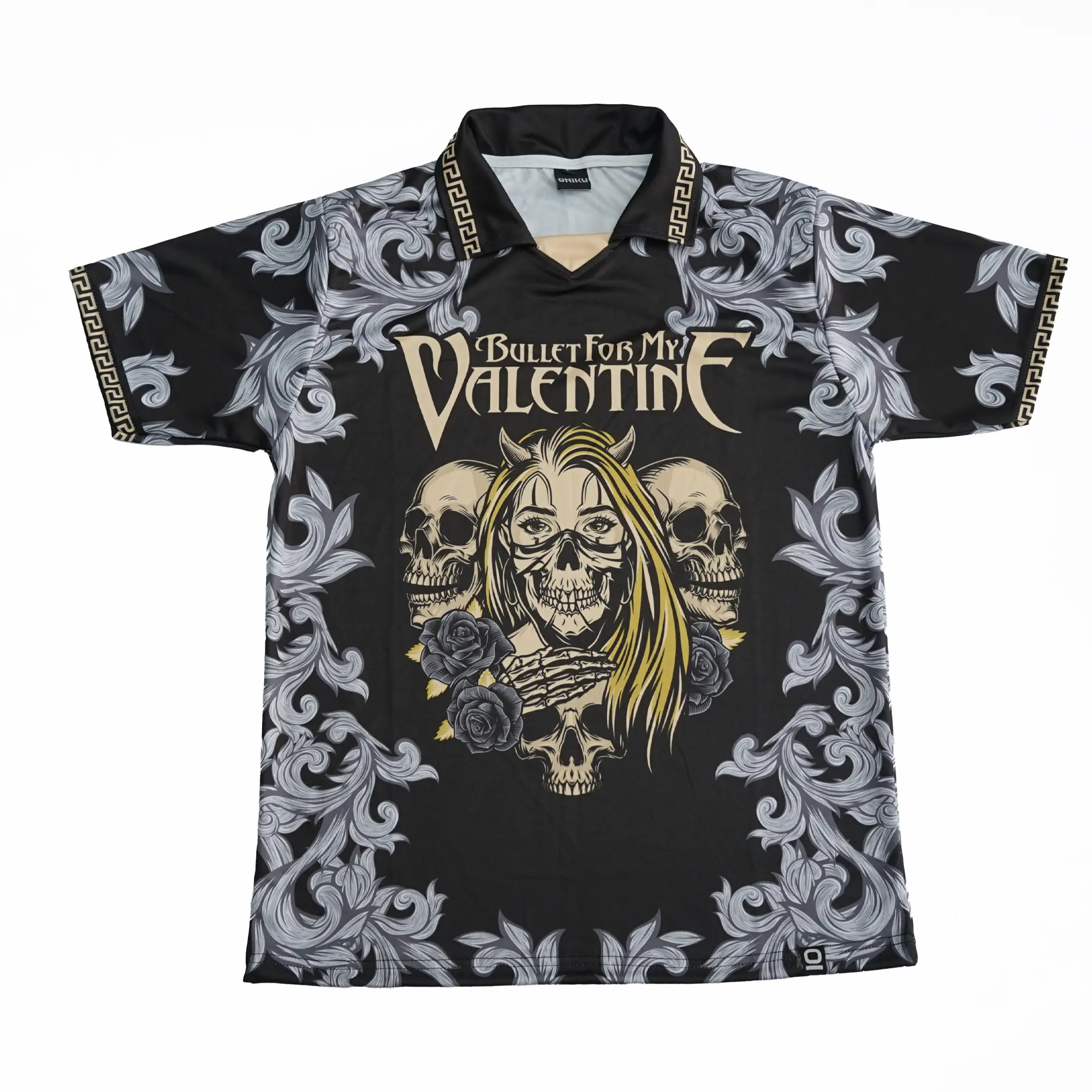 jersey Band / jersey Casual / jersey Futsal / jersey Bola / jersey vintage / jersey Clasic / jersey Retro / kaos band Sport Cepat Kering Nyaman Uniseks Olahraga Bullet For My Valentine