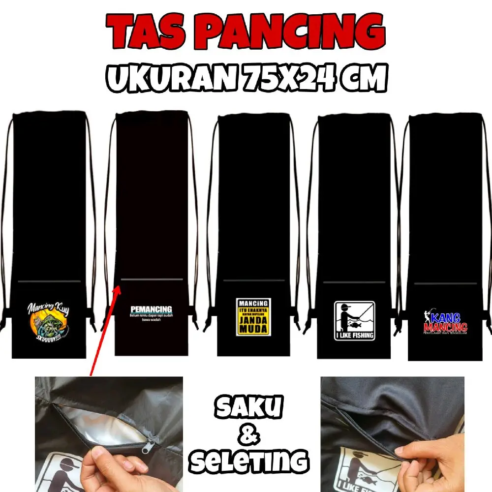 Tas Pancing | Tas joran pancing seleting Ukuran 24x75cm