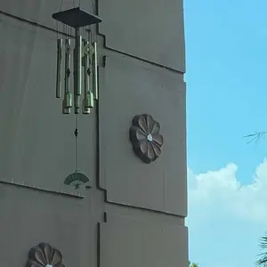 Lonceng Angin Logam Anti Karat Bentuk Koin Perunggu Wind Chime Feng Shui untuk Dekorasi Rumah dan Hiasan Kamar Keberuntungan Genta Angin Perunggu untuk Suasana Tenang dan Harmonis