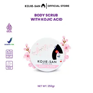 KOJIE-SAN Body Scrub 250gr Whitening Moisturizing With Kojic Acid Mencerahkan Kulit