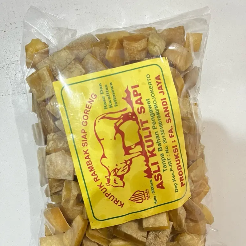 Rambak sapi 1kg Mix(Dadu, Stik Lebar )promo Krecek 4