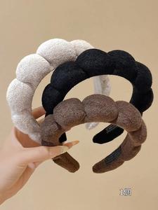 クラウド型のスポンジヘッドバンド、フェイスウォッシングヘッドバンド、女性と女の子のためのヘアアクセサリー、太い髪に適したミニマリストのヘッドウェア