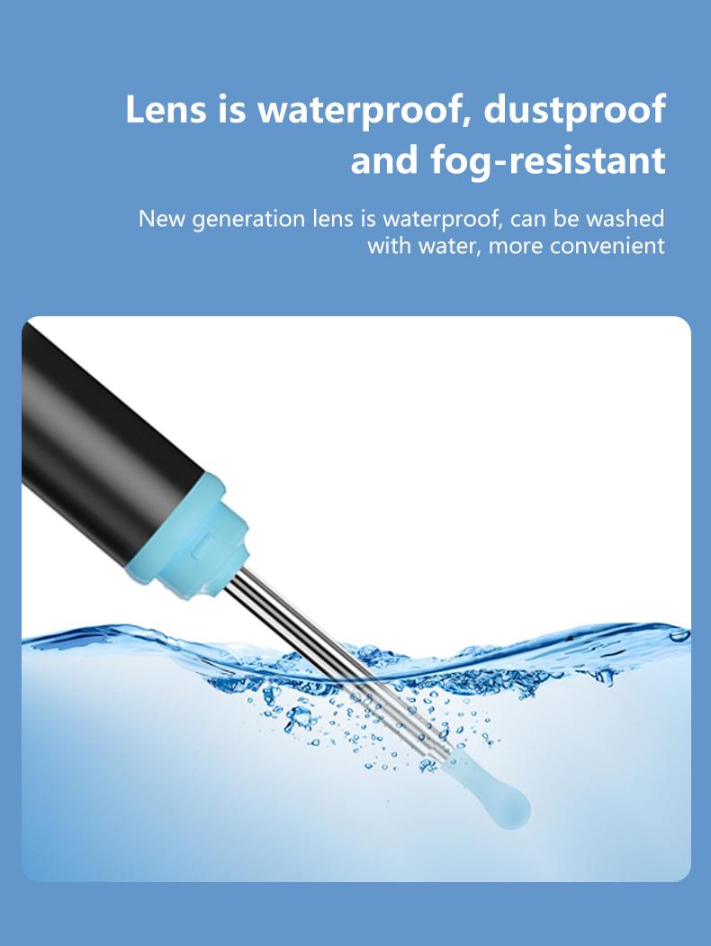 Product Introduction of Silicone Ear Hygiene Set, HD Visual Earwax Removal Tool with Camera, 1296P HD Camera Ear Cleaner, Compatible with iPhone and Android Phones, Springtok, Spring Gift Set 8