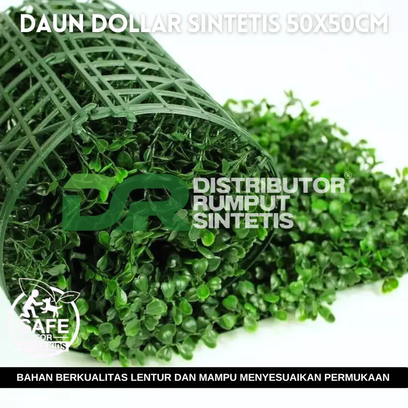 Daun Dollar UK 50x50CM FULL HIJAU - Cocok Untuk Indoor Dan Outdoor 2