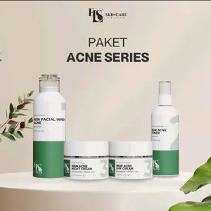 PAKET ACNE BERJERAWAT 4 ITEM PAKET LS SKINCARE PERAWATAN WAJAH