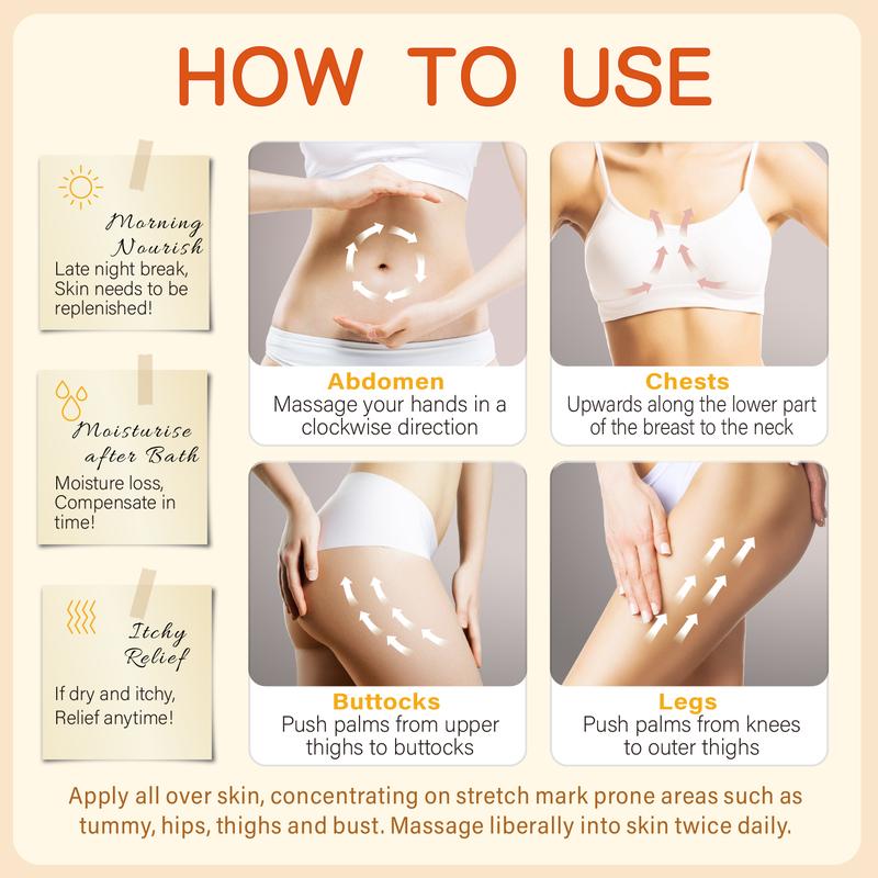 Product Introduction of Body Milk for Stretch Marks, Pregnancy Skin Care Helps Prevent Stretch Marks, Body Moisturizer 10.1 oz 4