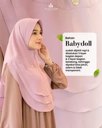 Gambar ALYAHIJAB - Najma Khimar | Tersedia PAD, SOFTPAD, NONPAD | Khimar Instan Bahan Babydoll 2 layer - Chocolate , Hard Pad dari ALYAHIJABBYNAJA_NEW Kab. Demak 5 Tokopedia