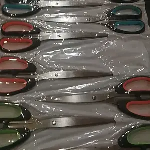 No Brand Gunting Stainless Steel Serbaguna Kwalitas Terbaik isi 12 pcs Alat Ergonomis Tajam untuk Kerajinan & Kantor dengan 3 Varian Ukuran Ideal untuk Sekolah dan Rumah