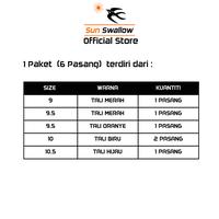 Gambar Paket 6 Pasang Sandal Jepit Karet Sun Swallow Basic 05 Putih Tali Warna Klasik Size Seri dari Sun Swallow Sandals Kota Administrasi Jakarta Utara 2 Tokopedia