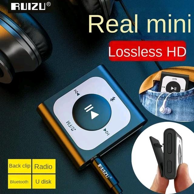 RUIZU X66 32GB Sport mp3 Player Bluetooth USB Type C Clip Mini Mp3 Player Bluetooth 5.0 USB OTG Radio FM Layar Plastik Lagu bluetooth audio mp3 player mp4 mini dap music tanpa kabel 0