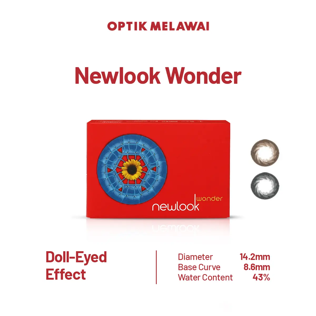 Newlook Wonder Moisture Retention Brown - Lensa Kontak