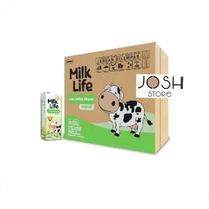 Milklife UHT Lactose Free Rasa Original 200 ml - Milk Life - Susu Anak Bebas Laktosa - Susu Sapi Segar - Fresh Milk - Karton / Dus Isi 24 pcs Minuman 0