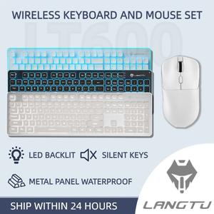 LANGTU Wireless Keyboard and mouse set  LT600 2.4Ghz Full-Size And Mouse Combo For Home Office slient keyboard set